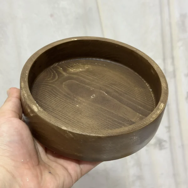 شات سنگی گرد طرح چوب