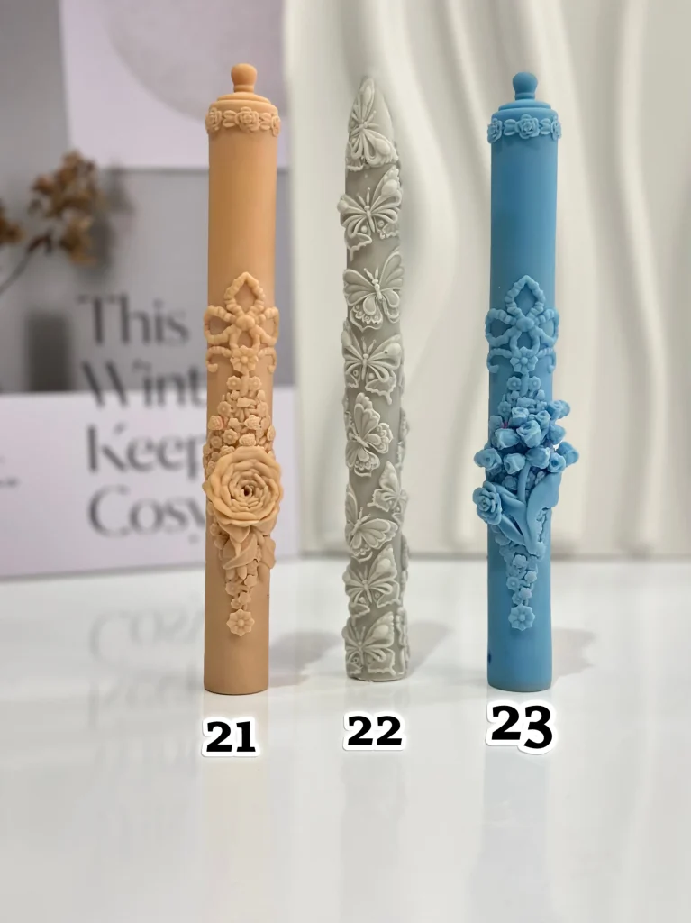 قالب قلمی گلدار