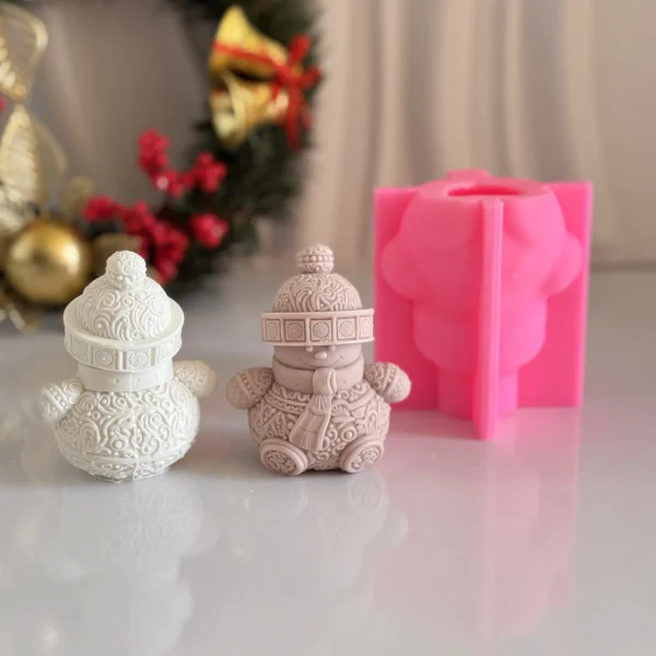 قالب ادم برفی طرحدار