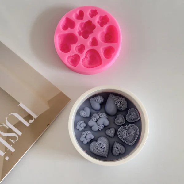 قالب قلب چند تایی