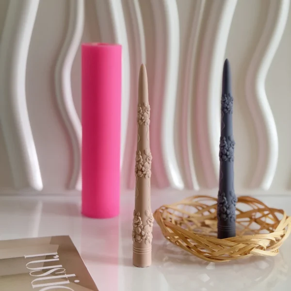 قالب قلمی گل شاخه دار