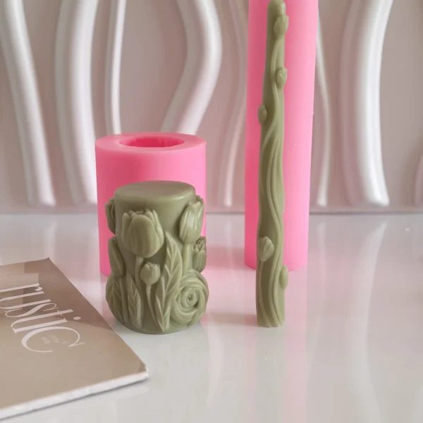 قالب قلمی و استوانه لاله